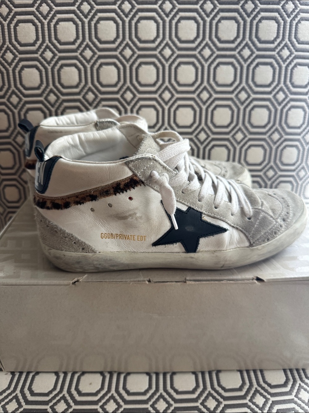 Golden Goose Midstar navy and leopard private edition - Picture 5 of 10